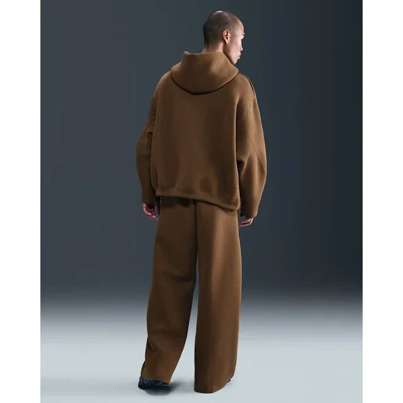 Nike Tech Fleece Hoodie Mens Mosswood Brown Kangaroo Pocket Pullover JAX1059